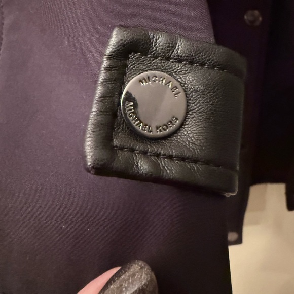 Vintage Michael Kors Black Trench Coat, Size Medium, EUC - Picture 7 of 13